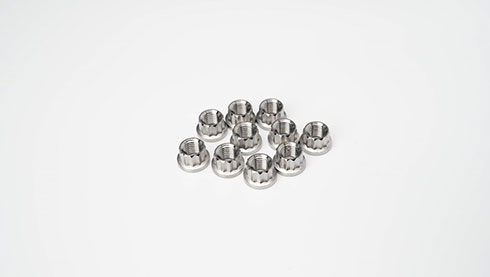 Titanium 12 Point Flange Nut